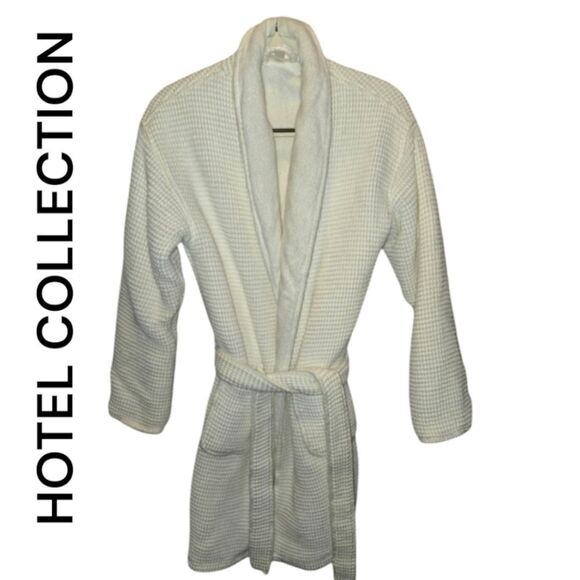 Cotton Waffle Textured Bath Robe, Exclusively at Macy’s Sz S/M - Picture 1 of 3